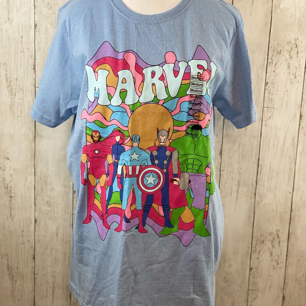 Retro Marvel short sleeve tee- NEW WITH TAGS- Size Medium